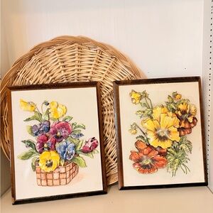 3D Vintage Floral Wall Set